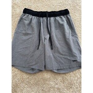 Men’s Grey Legend Athletic Shorts Size M – Adjustable Tie Straps | Lightweight